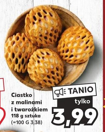 Kaufland Ciastko z malinami i twarożkiem 118 g sztuka oferta