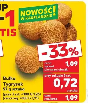 Kaufland Bułka Tygrysek 57g szt. oferta