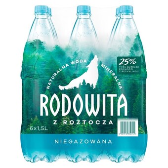 E.Leclerc Rodowita z roztocza naturalna woda mineralna niegazowana 6 x 1,5 l oferta
