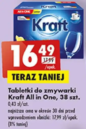 Biedronka Tabletki do zmywarki kraft oferta