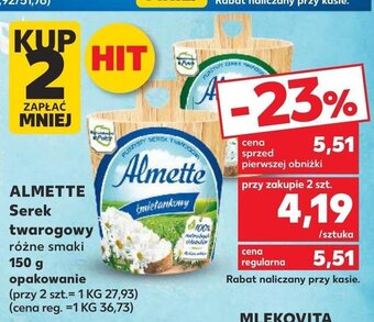 Kaufland ALMETTE Serek twarogowy 150 g oferta