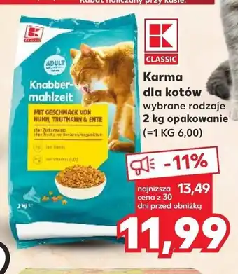 Kaufland CLASSIC Karma dla kotów wybrane rodzaje 2 kg oferta