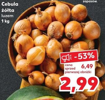 Kaufland Cebula żółta 1kg oferta