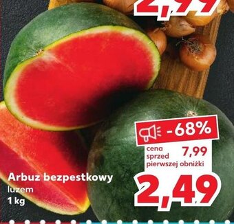 Kaufland Arbuz bezpestkowy luzem 1 kg oferta