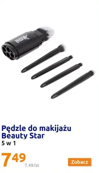 Action Zestaw pędzli do makijażu beauty star oferta