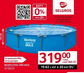 Selgros Basen bestway oferta