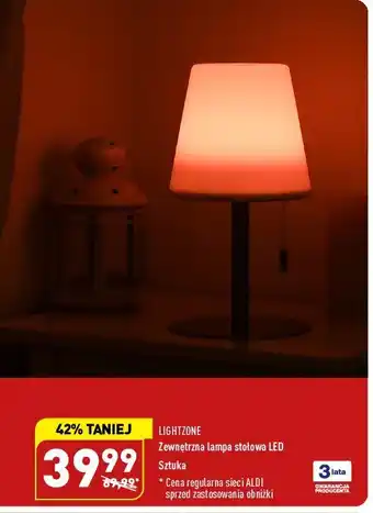 ALDI Lampa zewnętrzna led oferta