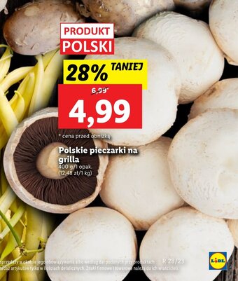 Lidl Polskie pieczarki na grilla 400 g oferta