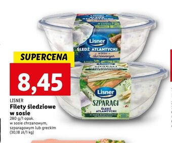 Lidl LISNER Filety śledziowe w sosie 280 g oferta