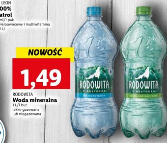 Lidl RODOWITA Woda mineralna 1l oferta