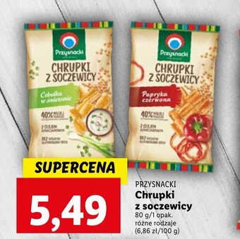 Lidl PRZYSNACKI Chrupki z soczewicy 80 g oferta