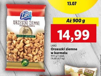 Lidl LARO Orzeszki ziemne w karmelu 900 g oferta