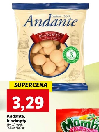 Andante, biszkopty 130g