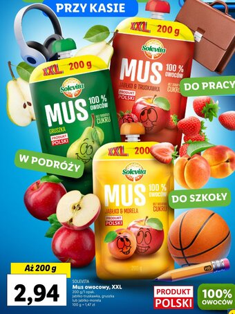 Lidl SOLEVITA Mus owocowy, XXL 200 g oferta