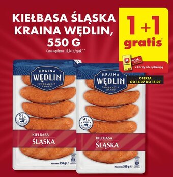 Biedronka KIEŁBASA ŚLĄSKA KRAINA WĘDLIN 550 g oferta