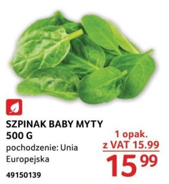 Selgros SZPINAK BABY MYTY 500 G oferta