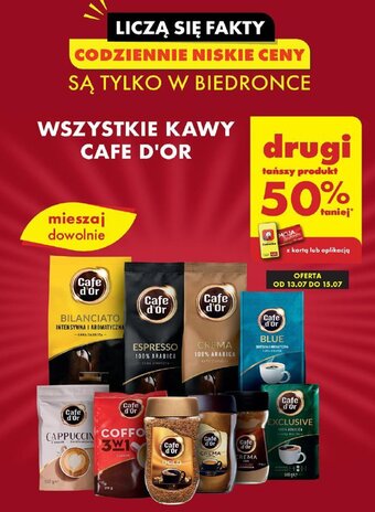 Biedronka WSZYSTKIE KAWY CAFE D'OR oferta