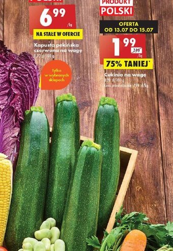 Biedronka Cukinia na wagę 1 kg oferta