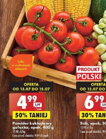 Biedronka Pomidor koktajlowy gałązka, opak. 400 g oferta