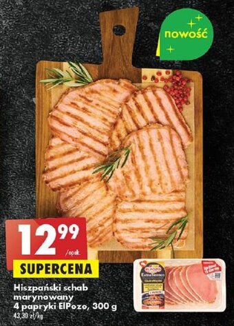 Biedronka Hiszpański schab marynowany 4 papryki ElPozo, 300 g oferta