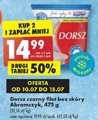 Biedronka Dorsz czarny filet bez skóry Abramczyk, 475 g oferta