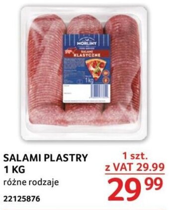 Selgros SALAMI PLASTRY 1 KG oferta
