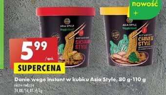 Biedronka Danie wege instant w kubku Asia Style, 80 g-110 g oferta