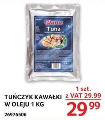 Selgros TUŃCZYK KAWAŁKI W OLEJU 1 KG oferta