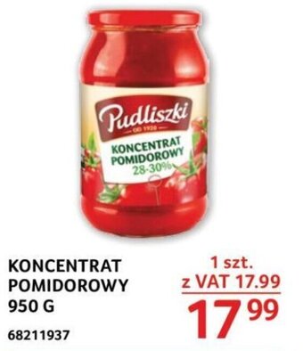 Selgros KONCENTRAT POMIDOROWY 950 G oferta