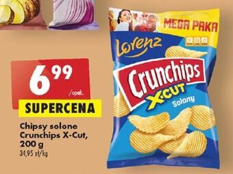 Biedronka Chipsy solone Crunchips X-Cut, 200 g oferta