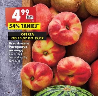 Biedronka Brzoskwinie Paraguayo na wagę 1 kg oferta