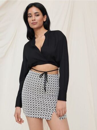 Sinsay Spódnica mini z rozcięciem oferta