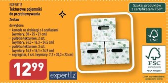 ALDI EXPERTIZ Tekturowe pojemniki do przechowywania oferta