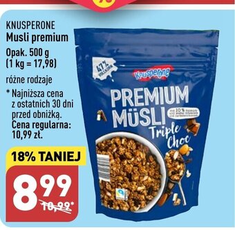 ALDI KNUSPERONE Musli premium 500 g oferta