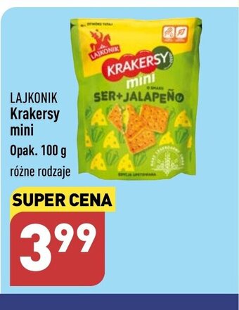 ALDI LAJKONIK Krakersy mini 100 g oferta