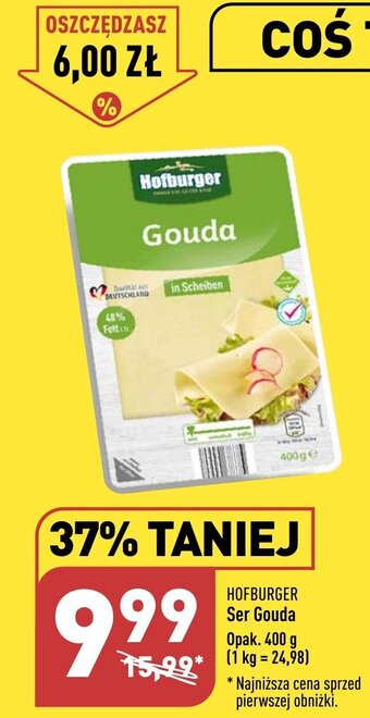 ALDI HOFBURGER Ser Gouda 400 g oferta