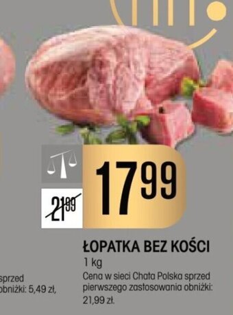 Chata Polska ŁOPATKA BEZ KOŚCI 1 kg oferta
