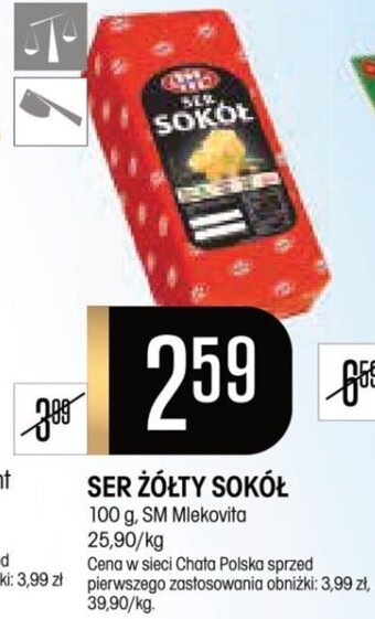 Chata Polska SER ŻÓŁTY SOKÓŁ 100 g, SM Mlekovita oferta