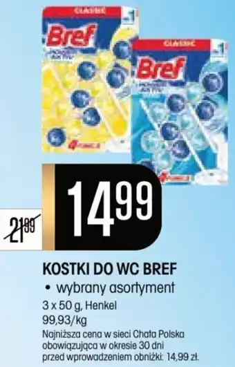 Chata Polska KOSTKI DO WC BREF • wybrany asortyment 3 x 50 g, Henkel oferta