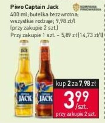 Stokrotka Piwo Captain Jack 400ml oferta