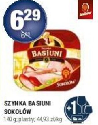 Stokrotka SZYNKA BASIUNI SOKOŁÓW 140g oferta
