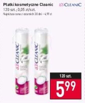 Stokrotka Płatki kosmetyczne Cleanic 120 szt. oferta