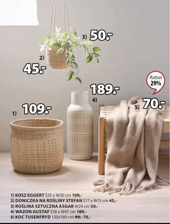JYSK WAZON GUSTAF Ś18 x W47 cm oferta