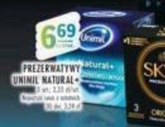 Stokrotka PREZERWATYWY UNIMIL NATURAL+ oferta
