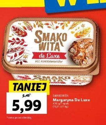 Lidl Margaryna De Luxe 450 g oferta