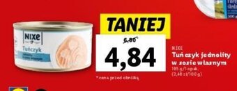 Lidl Tuńczyk jednolity w sosie własnym 195 g oferta
