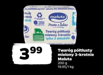 Netto Twaróg półtłusty mielony 3-krotnie Maluta 200 g oferta