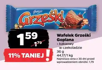 Netto Wafelek Grześki Goplana 36 g oferta