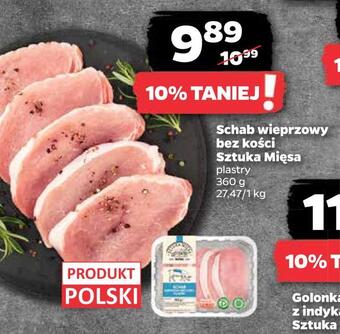 Netto Schab wieprzowy bez kości sztuka mięsa oferta