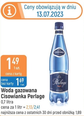 E.Leclerc Woda mineralna cisowianka oferta